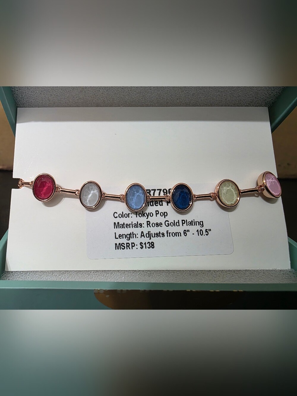 Rose Gold Plated Jewel Candy Bracelet (Tokyo Pop)